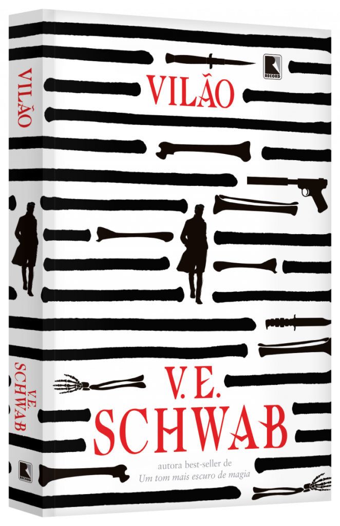  Capa do livro Vilão, volume 01 da série Vilões, escrito por V.E Schwab, publicado no Brasil pela editora Record. 